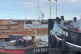 Brandje op zeilboot bij Den Oever