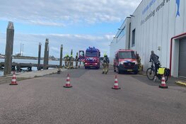 Brandje op zeilboot bij Den Oever