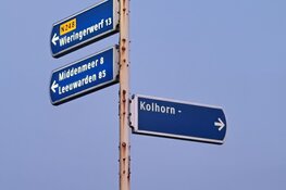 Ongeval in Kolhorn, twee auto's total loss