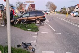Ongeval in Kolhorn, twee auto's total loss