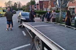 Ongeval in Kolhorn, twee auto's total loss