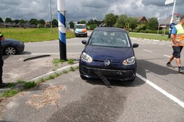 Botsing tussen twee auto&#39;s in Nieuwe Niedorp
