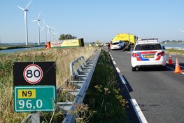 N9 langdurig afgesloten na ongeval bij Sint Maartensvlotbrug