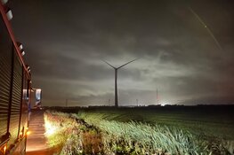 Brand in windmolen in Wieringerwerf