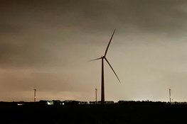 Brand in windmolen in Wieringerwerf