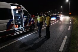 Ongeval met politieauto op N9 bij Schagerbrug
