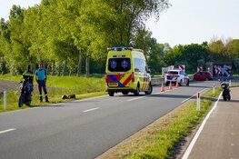 Motorrijdster licht gewond na val op N240