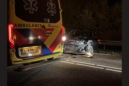 Zware schade na botsing op N249