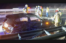 Meerdere gewonden na flink ongeval op Afsluitdijk