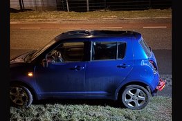 Eenzijdig verkeersongeval op de Zuiderdijkweg in Wieringerwerf