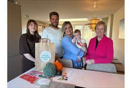 Baby Groente Tas uitgereikt door wethouder Van Gent