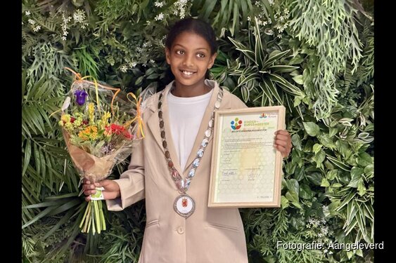 Delina is de nieuwe kinderburgemeester van Hollands Kroon