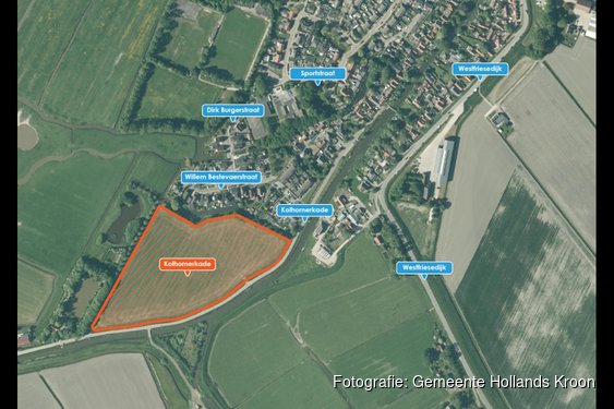ErfGoed BV en Hollands Kroon onderzoeken bouw 72 woningen Kolhornerkade
