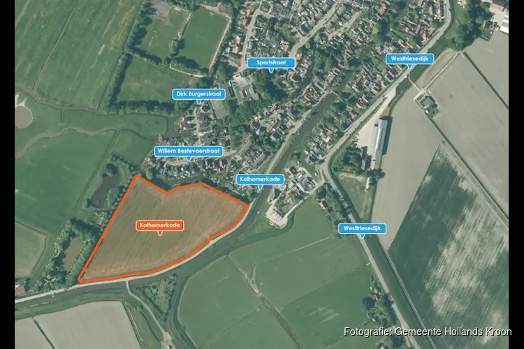 ErfGoed BV en Hollands Kroon onderzoeken bouw 72 woningen Kolhornerkade