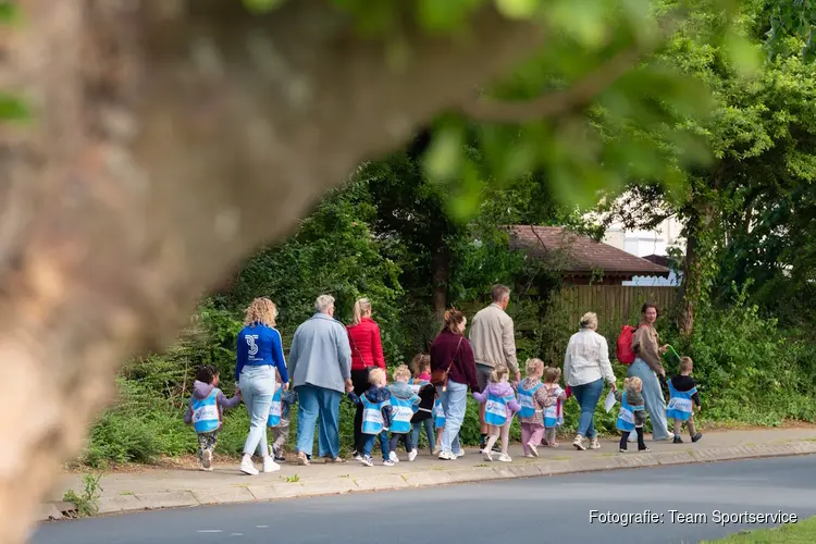 Meer dan 1800 peuters kwamen in beweging tijdens de peuter4daagse in de Noordkop