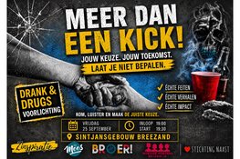 ‘Meer dan een Kick’ - een avond vol kennis, (h)erkenning en hulp over alcohol- en drugsgebruik