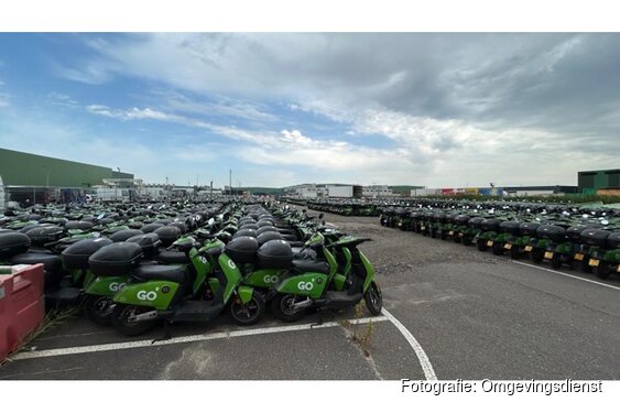 Verkoop en afvoer Go Sharing-scooters afgerond