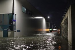 Haven van Den Oever stroomt vol door hoogwater tijdens storm Bóelo, waterstand wordt nog hoger