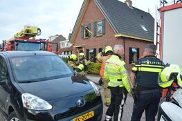 Eigenaar woning probeert brand te blussen
