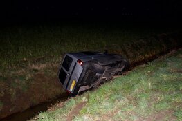 Bestelauto raakt te water in Wieringerwerf
