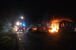 Schuur in Haringhuizen in de as gelegd