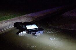 Automobiliste te water in Kolhorn