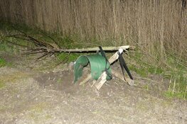 Automobiliste te water in Kolhorn